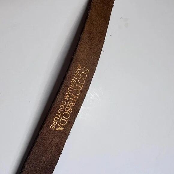 Scotch & Soda Amsterdam Couture Skinny Crocodile Leather Belt - Picture 11 of 11